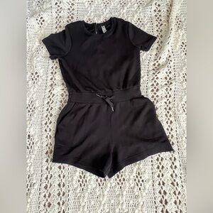 SPANX Black Short Sleeve Romper